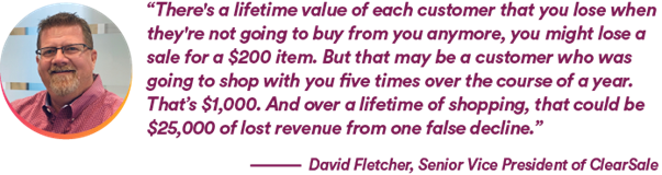 David Fletcher, Senior Vice President at ClearSale, talking about lifetime value