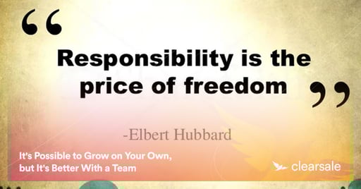 It's Possible to Grow on Your Own, but It's Better With a Team