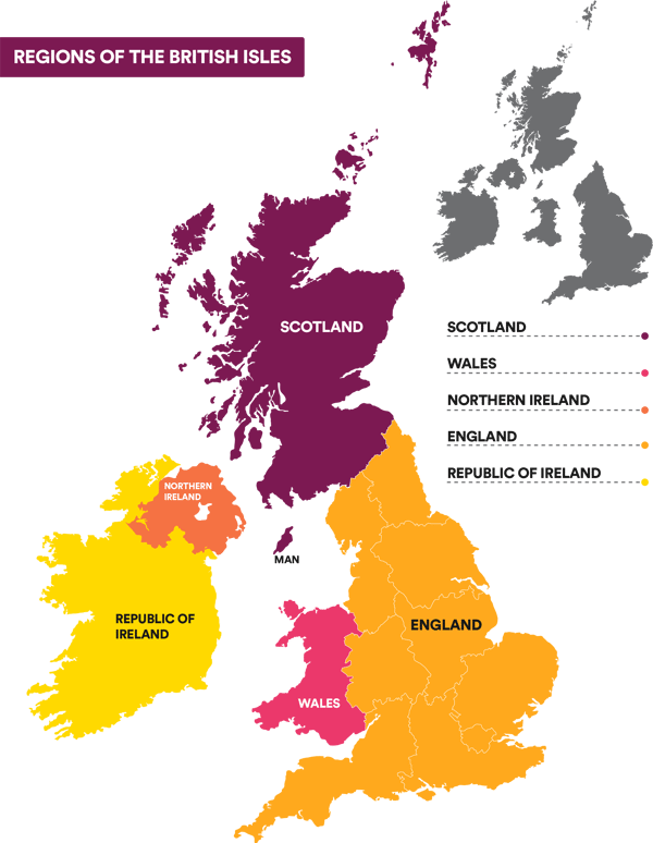 Regions of British Isle