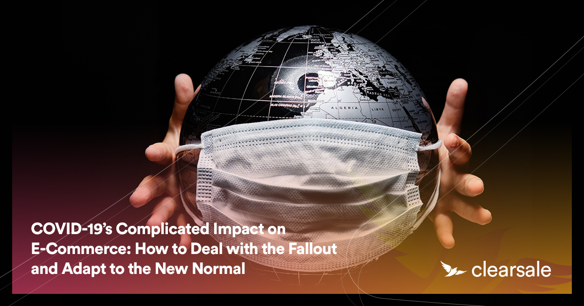 Image of Earth under a mask and a text that says: 