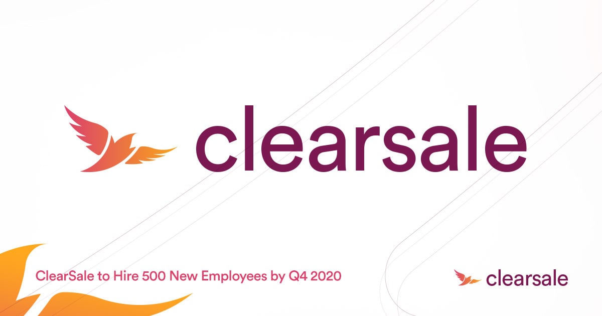 The logo of ClearSale and a text that says: 